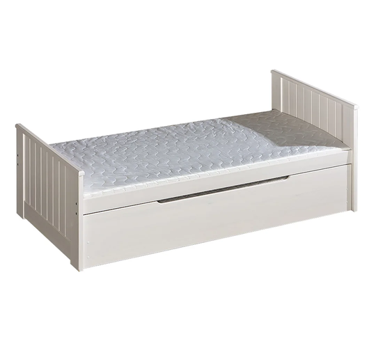 Saxis European Single (90 x 200cm) Bed Frame with Trundle