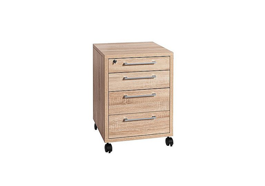 Fylo 4 Drawer Pedestal Cabinet - Brown