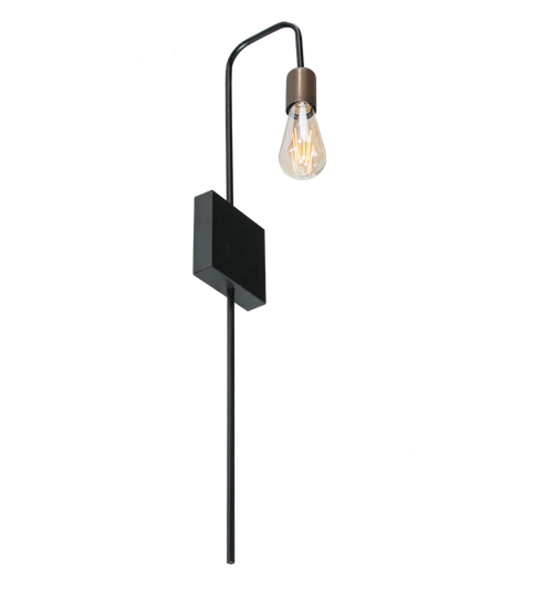 Hinman 1 - Light Black Armed Sconce