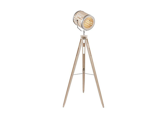 Staithes Natural and Silver Marine Tripod Floor Lamp