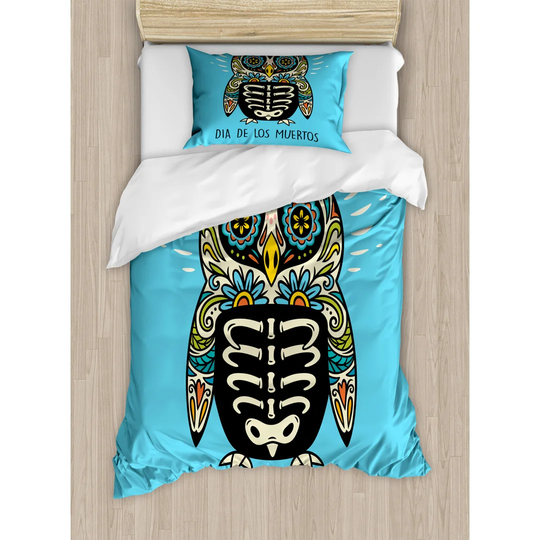 RuckeR Blue/Black 100% Brushed Microfibre Duvet Cover Set