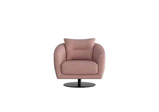 Nicoletti - Mimmo Fabric Swivel Chair - Pink