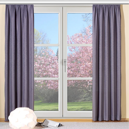 Rollo Pencil Pleat Room Darkening Single Curtain