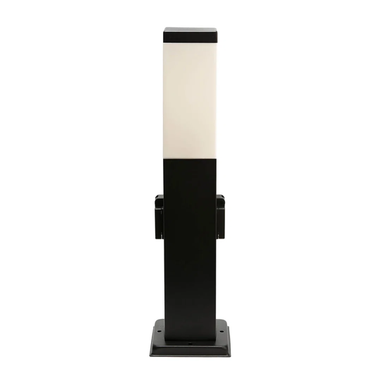 Steinke Black Metal Bollard Light