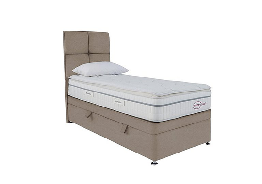 Sleepeezee - Memory Touch 2800 Side-lift Ottoman Divan Set - Single - Beige