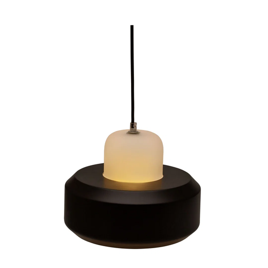 Bryttanie 1 - Light Single Geometric Pendant with Metal Accents