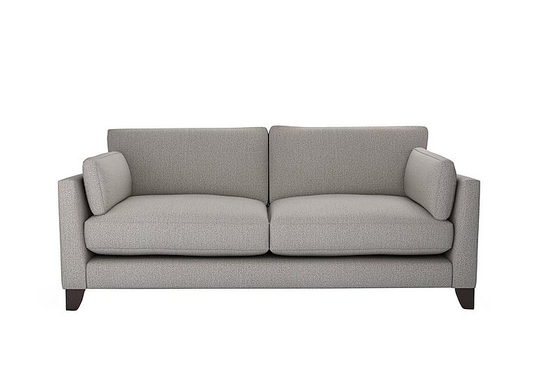 The Lounge Co. - Peyton 3 Seater Fabric Sofa - Grey