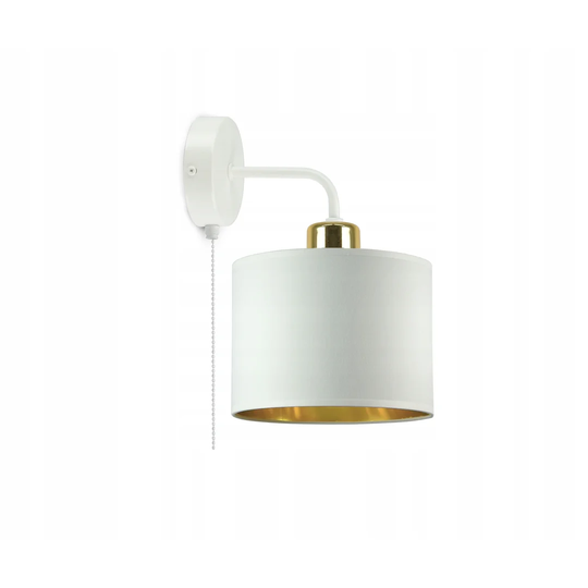 Brynne 1 - Light White Armed Sconce