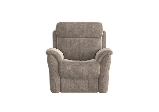 Relax Station Revive Fabric Power Recliner Armchair - Mink