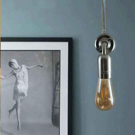 Lafever 1 - Light Dimmable Silver Armed Scone