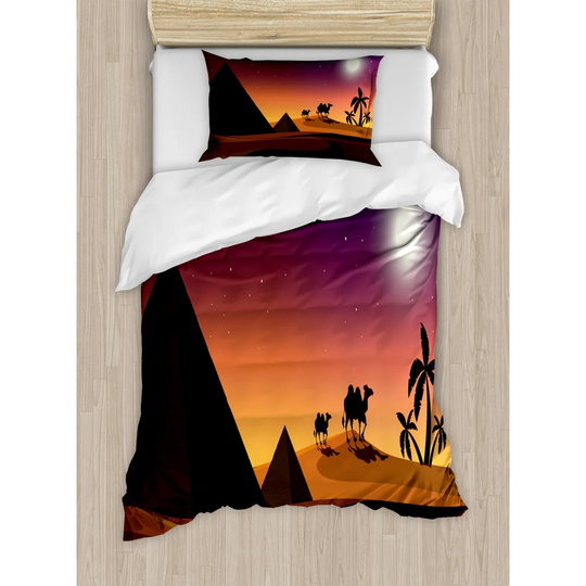 Schafer Multicolour 100% Brushed Microfibre Duvet Cover Set