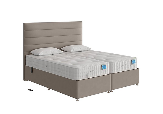 Sleep Story - Natural Comfort Adjustable Divan Bed - Small Double - Grey