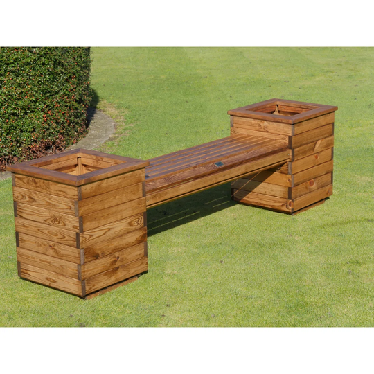 Acel Wooden Planter Bench