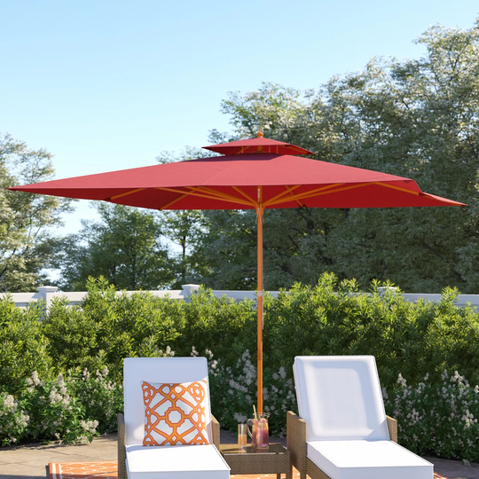 Vasquez 3m Square Traditional Parasol