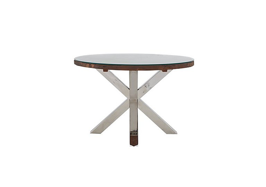 Chennai Round Dining Table - 120-cm - Brown
