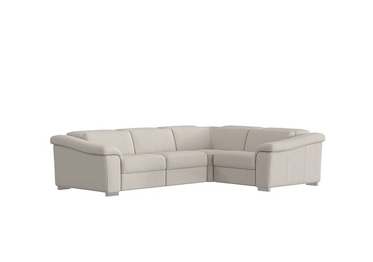Nicoletti - Galileo Fabric Corner Power Recliner Sofa - Beige
