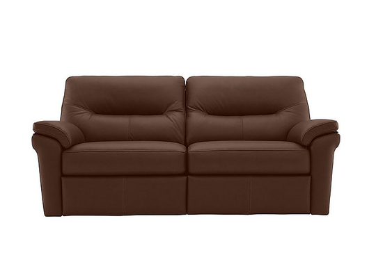 G Plan - Seattle 3 Seater Leather Sofa - Brown