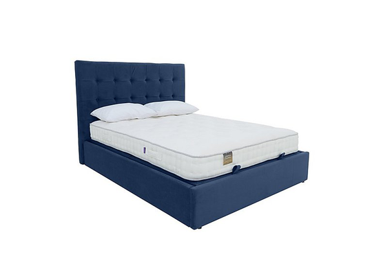 Lopez Ottoman Bed Frame - Super King - Blue