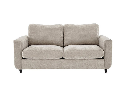 Esprit 3 Seater Fabric Sofa Bed - Silver