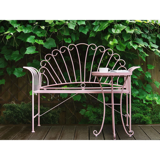 Hartste 2 Piece Metal Bench Set