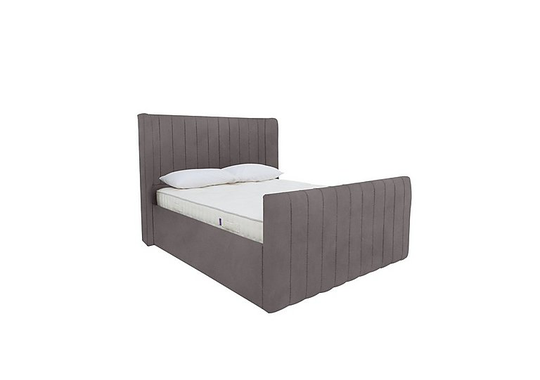 Eira High Foot End Ottoman Bed Frame - Super King - Grey