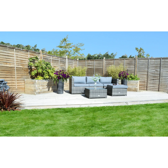 Aviva 4 Seater Rattan Corner Sofa Set
