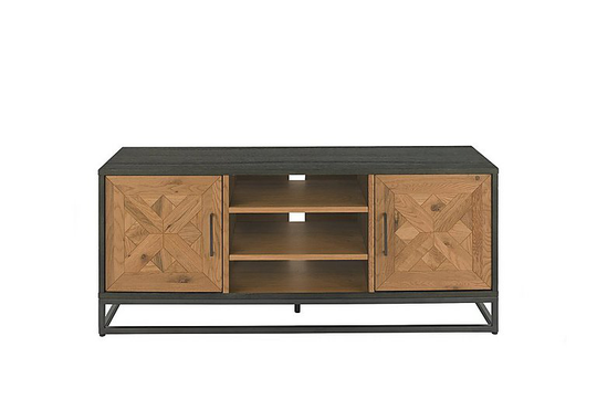 Globe 2 Door TV Unit - Brown