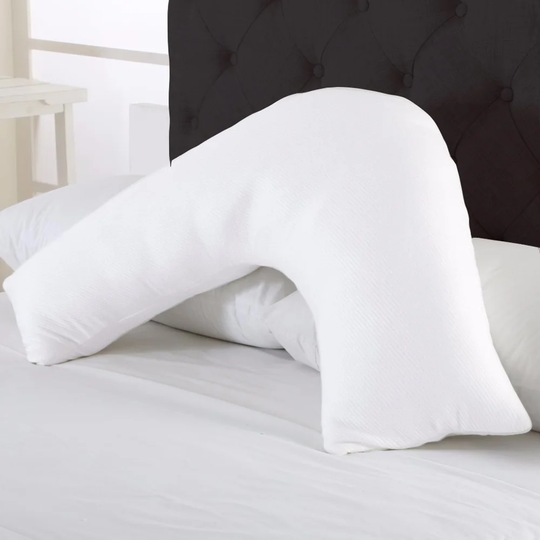 V Shaped Duck Feather and Down Pillow