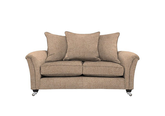 Parker Knoll - Parker Knoll Devonshire 2 Seater Pillow Back Fabric Sofa - Brown