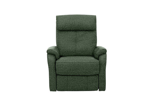 Rowan Fabric Swivel Rocker Recliner Armchair - Green