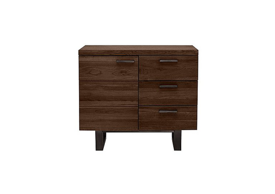 Mars 1 Door 3 Drawer Sideboard - Brown