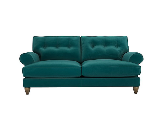 The Lounge Co. - Bronwyn 3 Seater Fabric Classic Back Sofa - Teal