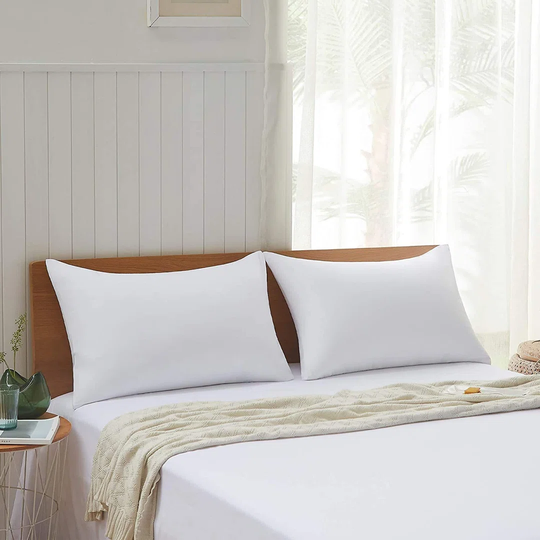 Polyester Medium Support Pillow (Set of 2)