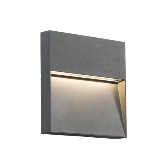 230V IP44 3W LED Square Wall/Guide Light