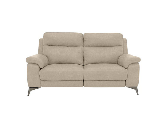 Missouri 2 Seater Fabric Power Recliner Sofa - Cream