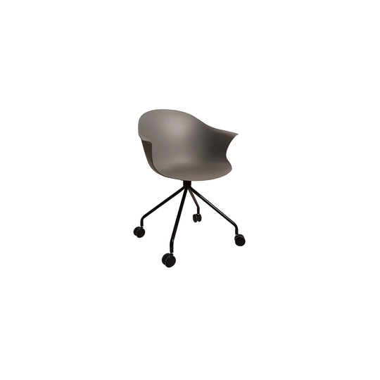 Set Of 4 Swivel Chairs Witzel Polypropylene With Wheels