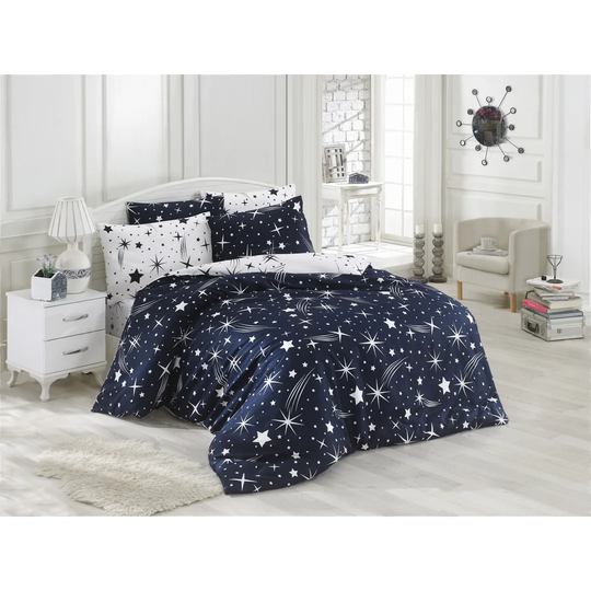 Bosley Dark Blue 120 TC Duvet Cover Set