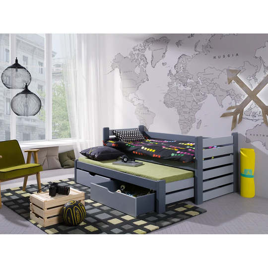 Mote Solid Wood Cabin Bed with Trundle by Isabelle & Max