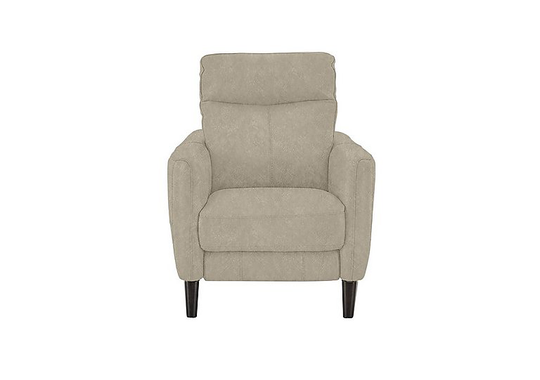 Compact Collection Petit Fabric Power Recliner Armchair - Cream