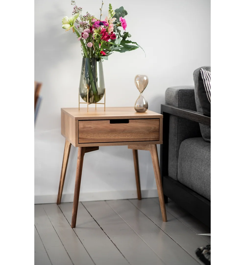 Acina Side Table with Storage