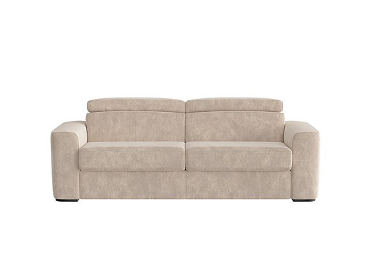 Infinity 3 Seater Fabric Sofa Bed - Cream- World of Leather