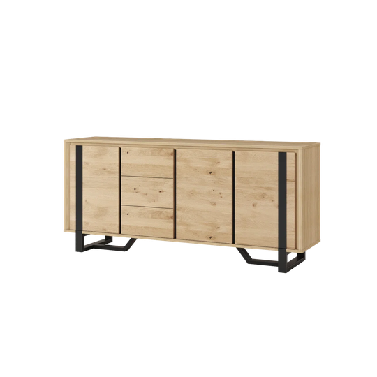 Unyay 200 Cm Wide Oak Solid Wood Sideboard