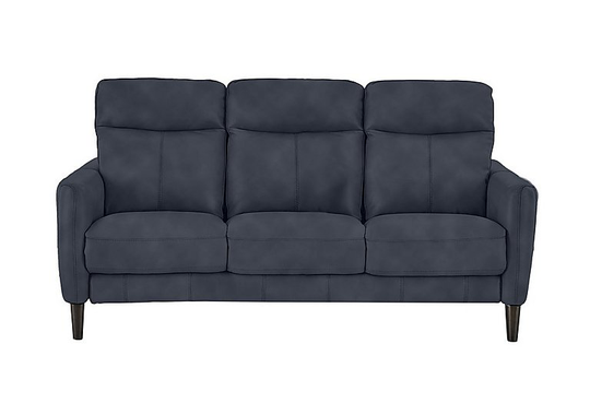 Compact Collection Petit 3 Seater Fabric Sofa - Blue