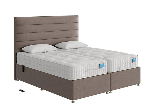 Sleep Story - Natural Comfort Adjustable Divan Bed - King Size - Brown