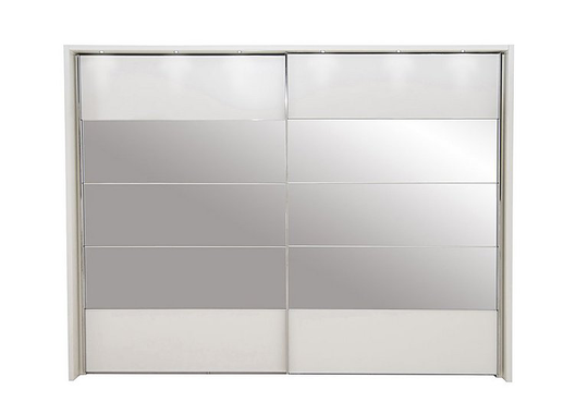Wiemann - Laguna 2 Door Slider Wardrobe With Lights 310cm - White