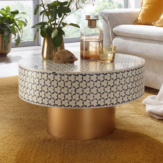 Canora Grey Coffee Table Design round coffee table Small coffee table Modern | Side table in the living room