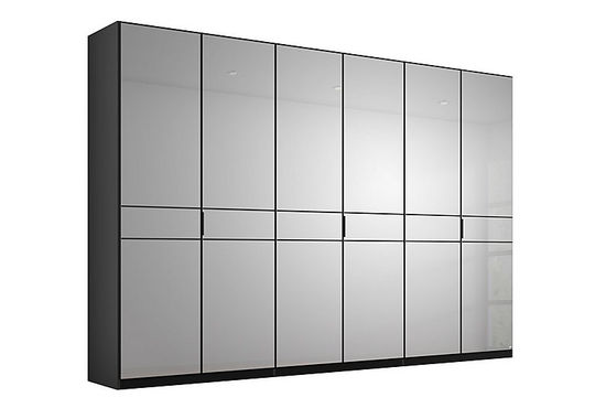 Rauch - Lando Hinged Mirror Wardrobe - 300-cm - Black