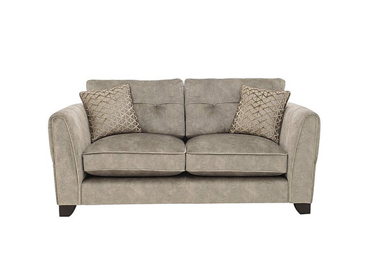 Ariana 2 Seater Fabric Classic Back Sofa - Beige