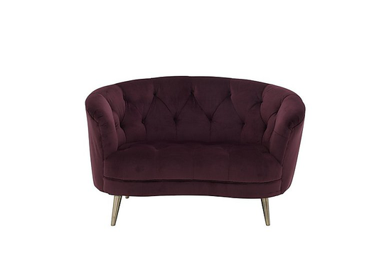 Alexander and James - Soho Fabric Snuggle Chair - Purple