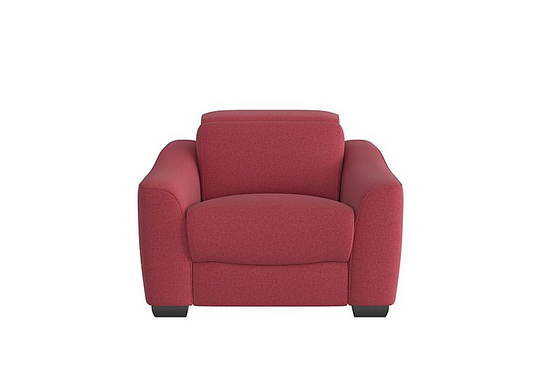 Xavier Fabric Recliner Chair with Power Headrests - Red